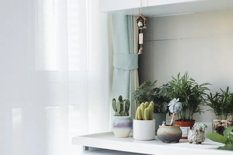 Lavadora de carga frontal junto a un mueble blanco